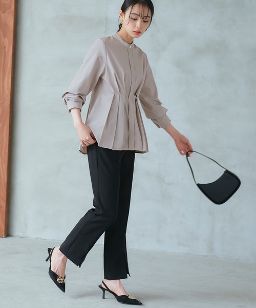RUIRUE BOUTIQUE ブラウス シャツ 洗える ストレッチ