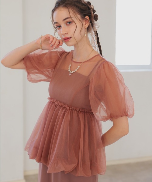 Dorry Doll ドレス バルーンチュールレイヤードドレス