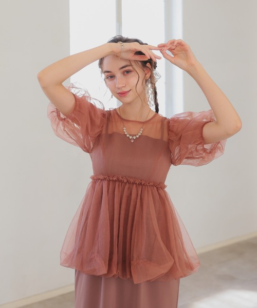 Dorry Doll ドレス バルーンチュールレイヤードドレス