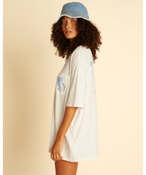 [BILLABONG] [Wrangler] короткий рукав футболка MEDIUM желтый женский 