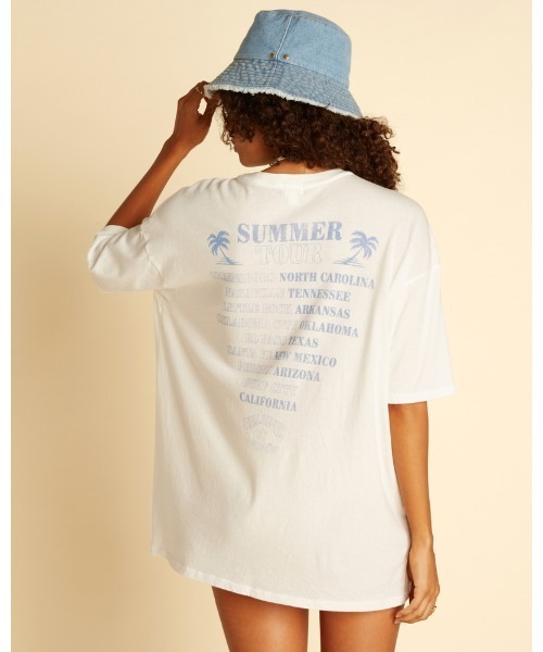 [BILLABONG] [Wrangler] короткий рукав футболка MEDIUM желтый женский 