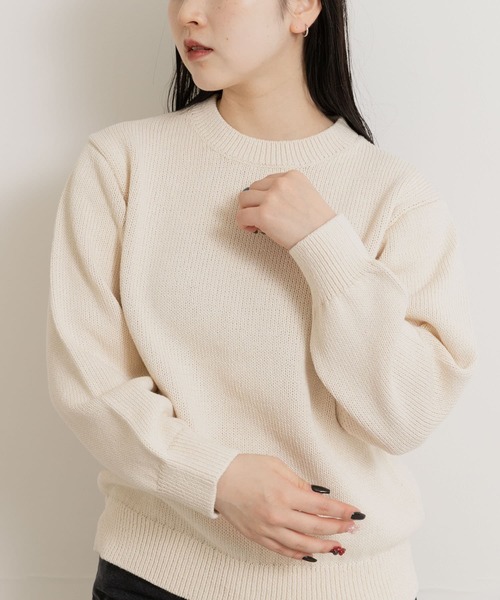 Yonetomi NEW BASIC ニット セーター 米富繊維 WASHI COTTON KNIT