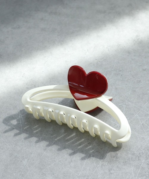 Three Four Time（スリーフォータイム） ヘアクリップ ハートアクリル