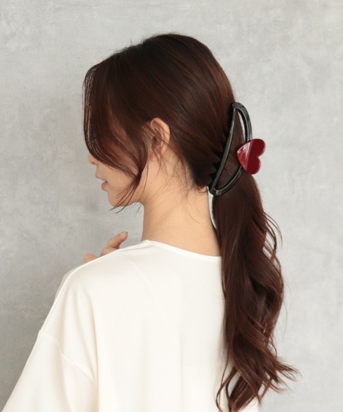 Three Four Time（スリーフォータイム） ヘアクリップ ハートアクリル