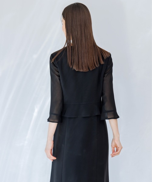 ワンピース 卒業式 「喪服」「洗える」WEB限定 ブラックフォーマルワンピースの画像