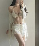 水着 体型カバー 「Y2Kガーリー」 ゴールド...の詳細画像2