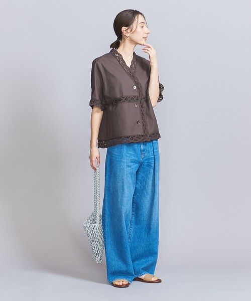 K*S様 バテンレース　ショートスリーブシャツ BEAUTY＆YOUTH UNITED ARROWS ブラウス シャツ バテンレース