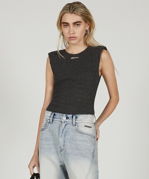 パターンメッシュレースボディスーツ / Pattern Mesh Lace Bodysuit レディース