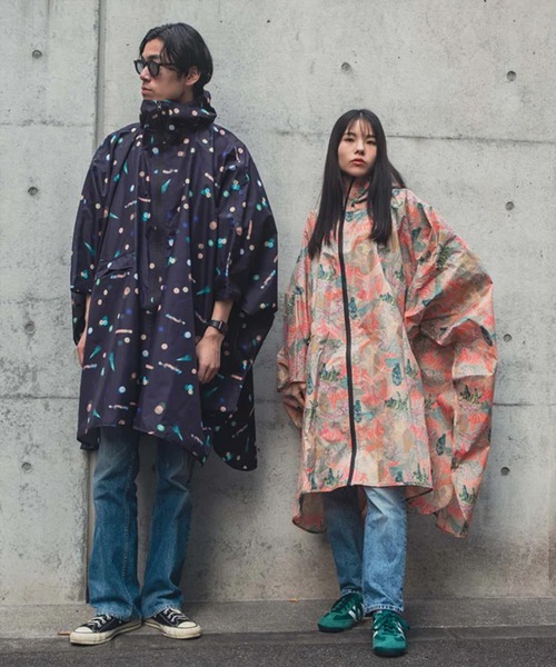 未使用】NUMBER (N)INE ×KiU ナンバーナインレインポンチョ 黒