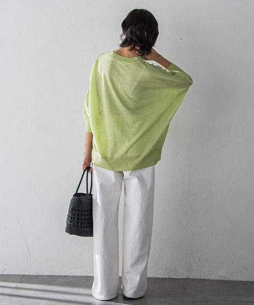 MAYSON GREY ニット セーター LEVITAシアーVネックドルマン