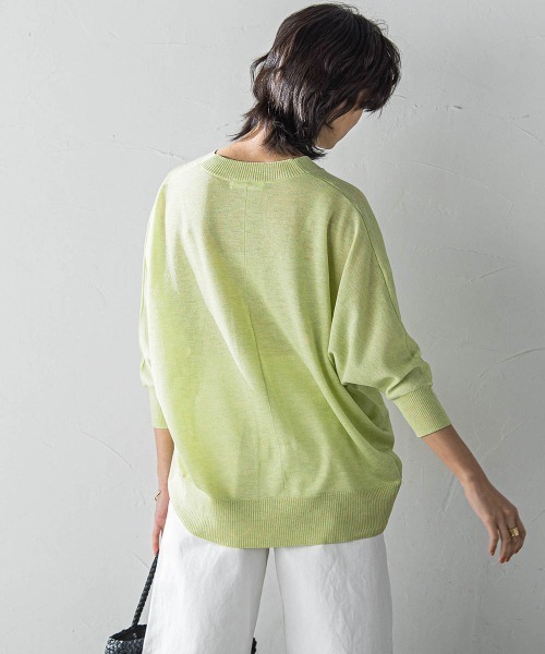 MAYSON GREY ニット セーター LEVITAシアーVネックドルマン