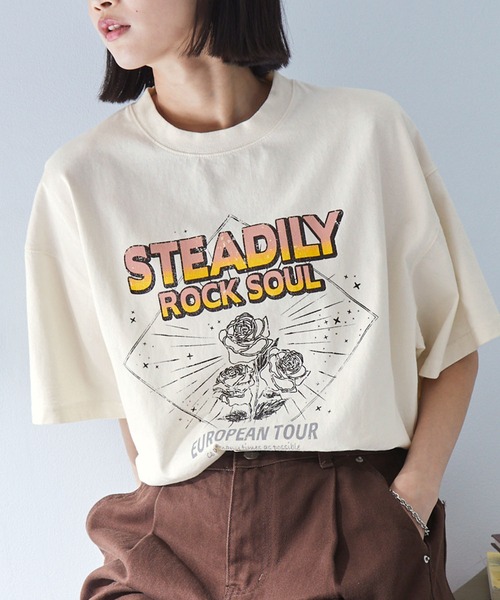 MONO-MART tシャツ ヴィンテージ加工ツアーグラフィックデザイン