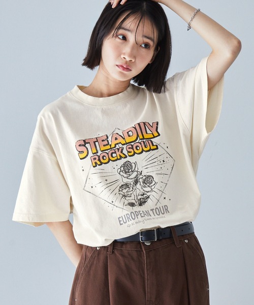 MONO-MART tシャツ ヴィンテージ加工ツアーグラフィックデザイン