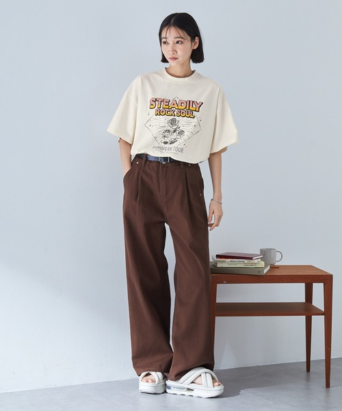 MONO-MART tシャツ ヴィンテージ加工ツアーグラフィックデザイン