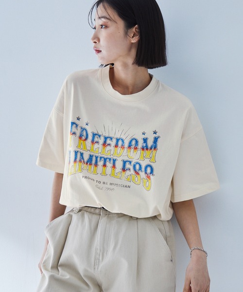 【MOZMOZ】グラフィックピグメントオーバーフィット半袖Tシャツ MinoriTY】LineGraffitiDesignTee 半袖Tシャツ カットソー