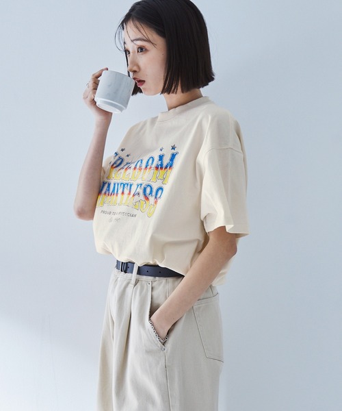 Unknown ノーブランド ヴィンテージ加工 Tシャツ Tee 半袖 トップス MONO-MART tシャツ ヴィンテージ加工ツアーグラフィックデザイン