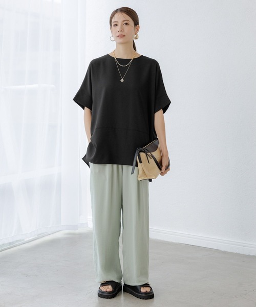 ブラウス シャツ 「セットアップ対応」リラクシーシャツ レディース Elura｜サラサラリラクシーTブラウス/321530 | Rakuten Fashion