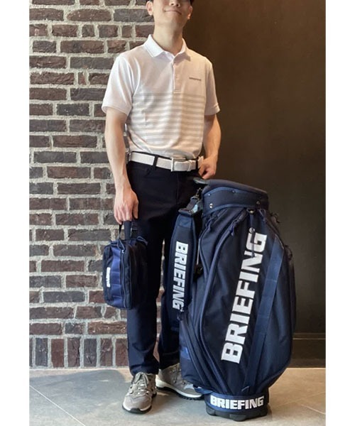 BRIEFING GOLF SHADOW STRIPE POLO（NAV／M） BRIEFING GOLF SHADOW STRIPE POLO（NAV／M） - メルカリ