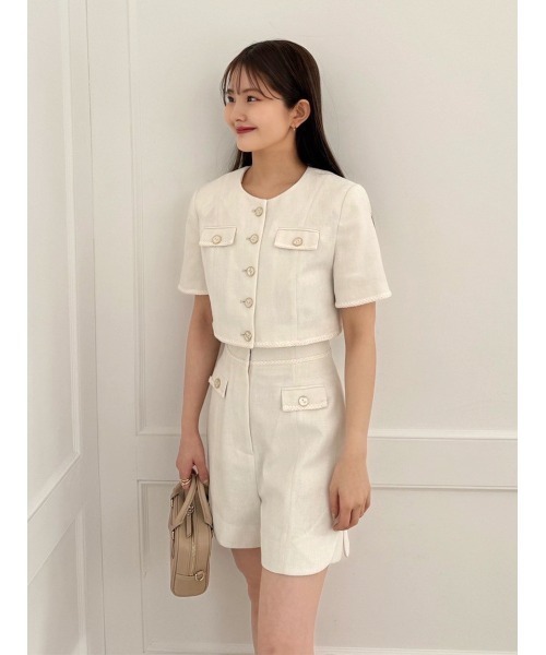 【Chloe】ツイード　ショートパンツ SNIDEL パンツ サマーツイードショートパンツ レディース