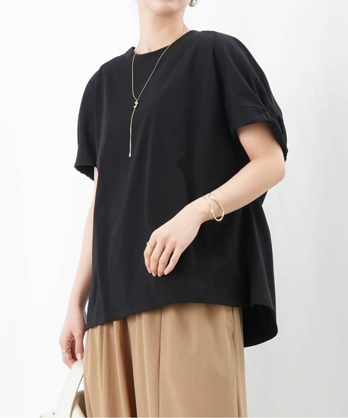 tシャツ LC/LLL ギャザーポンチョ立体プルオーバー レディース LADY LUCK LUCA tシャツ LC/LLL ギャザーポンチョ立体プル