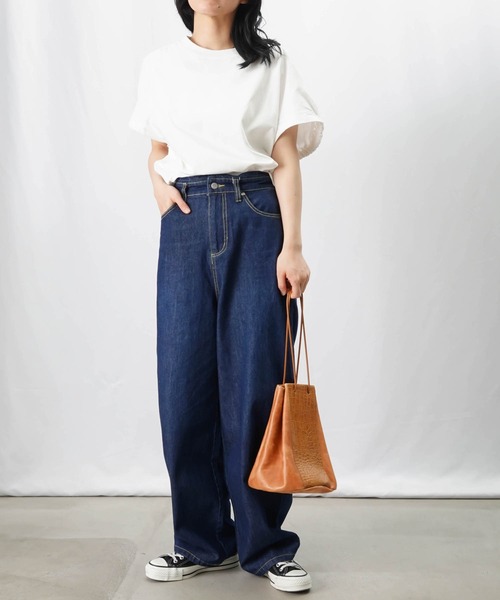 tシャツ LC/LLL ギャザーポンチョ立体プルオーバー レディース LADY LUCK LUCA tシャツ LC/LLL ギャザーポンチョ立体プル