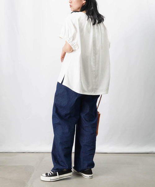 tシャツ LC/LLL ギャザーポンチョ立体プルオーバー レディース LADY LUCK LUCA tシャツ LC/LLL ギャザーポンチョ立体プル