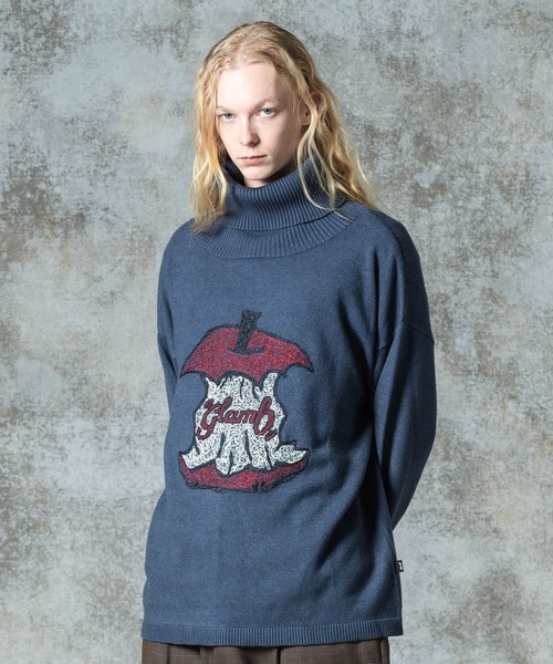売れ筋商品|||イーブン アンド オド ニット&セーター レディース アウター Jumper - dark blue glamb セーター ニット Eaten Apple Turtle Neck Knit / イー