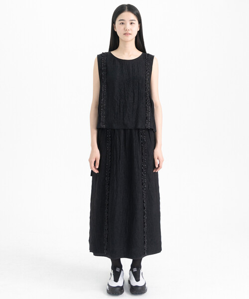 【美品】eunoia ブラック プリーツスカート eunoia | プリーツスカート WOMEN