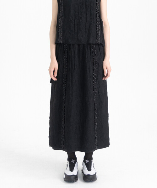 Bshop スカート eunoia | フリルラインスカート WOMEN
