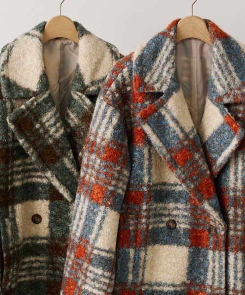 Unitage（ユニテージ） コート チェスターコート Bigチェックダブル