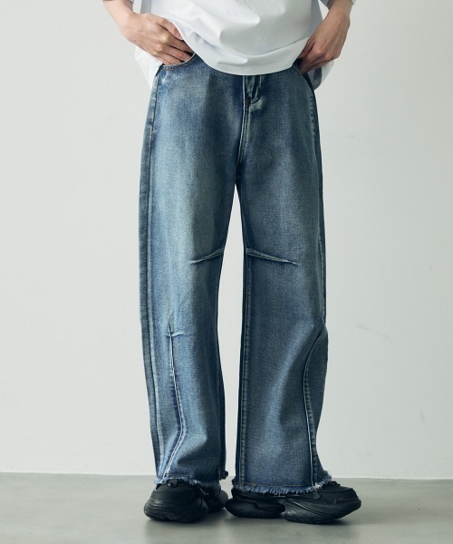 Shoowtime（ショウタイム） ワイドパンツ ジーンズ Wide curve denim