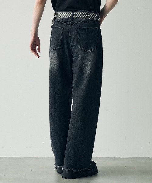 Shoowtime（ショウタイム） ジーンズ Wide curve denim pants with