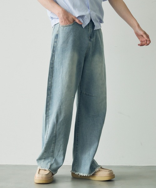 Shoowtime（ショウタイム） ワイドパンツ ジーンズ Wide curve denim