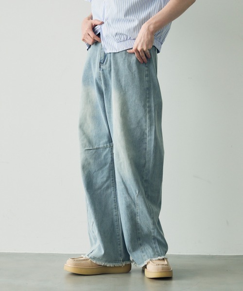 Shoowtime（ショウタイム） ワイドパンツ ジーンズ Wide curve denim