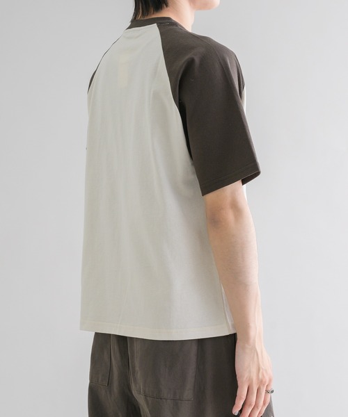 tシャツ 「EPNK」Raglan henry neck tee / ラグランヘンリーネックTee