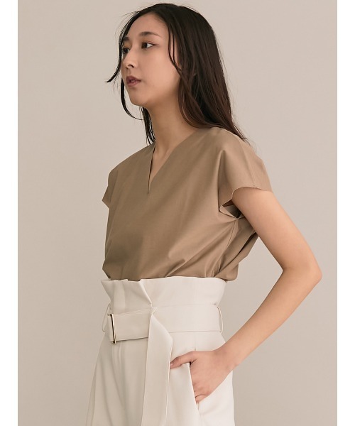 「TONAL」 半袖カットソー 38 ベージュ レディース