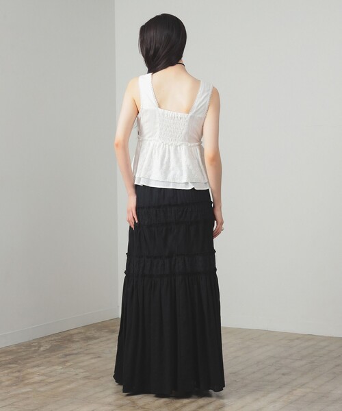 Ray BEAMS（レイ ビームス） ブラウス シャツ レース ペプラム