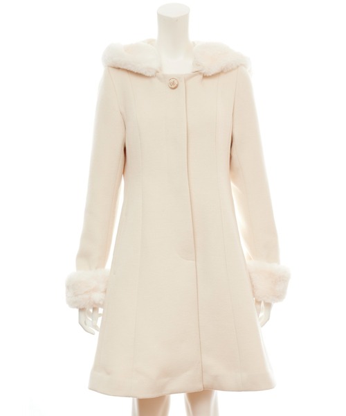 「Secret Honey」 コート MEDIUM オフホワイト レディース_画像6