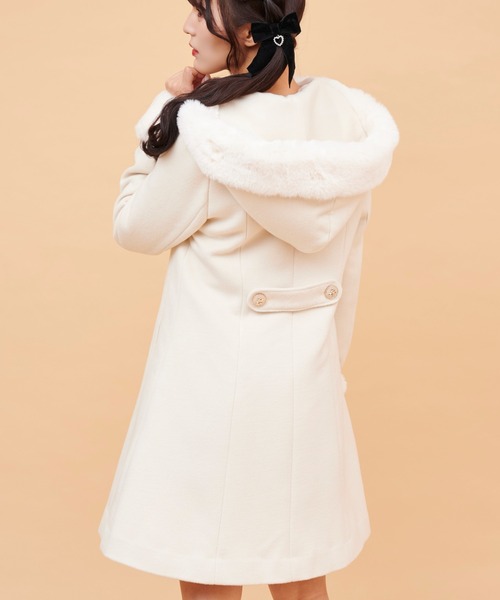「Secret Honey」 コート MEDIUM オフホワイト レディース_画像8