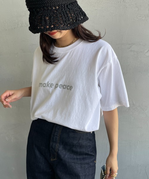「FUNG」 半袖Tシャツ M ホワイト レディース