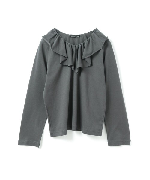 mizuiroind（ミズイロインド） tシャツ フリルカラーロングスリーブ