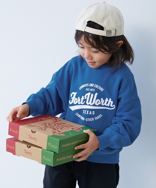 MSGM キッズ　トレーナー MSGM KIDS トレーナー フロッキーロゴ スウェットシャツ キッズ