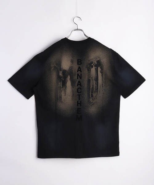 WESTSEA（ウエストシー） tシャツ スプレーアート風 プリントTシャツ 