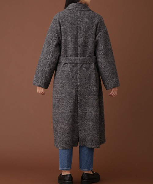 「NANO universe」 チェスターコート 36 ベージュ レディース_画像8