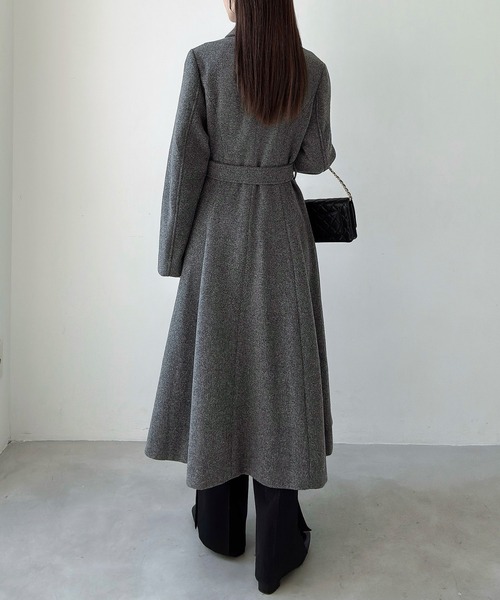 専用☺︎ウールライクダブルチェスター コート フレアコート Meiru コート チェスターコート ダブルボタンフレアロングチェスター