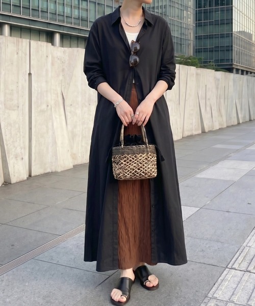 cammie ワンピース Aラインロングシャツワンピース : ZOZOTOWN Yahoo
