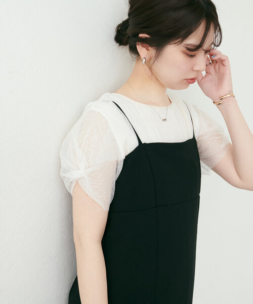 「natural couture」 半袖ブラウス FREE ブラック レディース_画像6