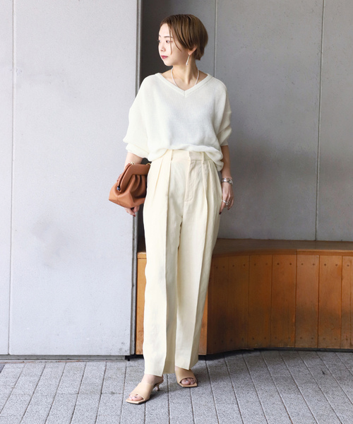 「VERMEIL par iena」 パンツ 36 ベージュ レディース_画像4