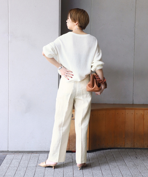 「VERMEIL par iena」 パンツ 36 ベージュ レディース_画像6