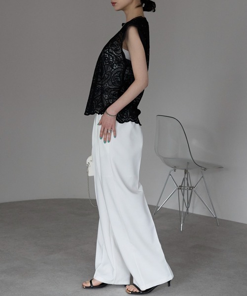 「each」 半袖ブラウス FREE ブラック レディース_画像8